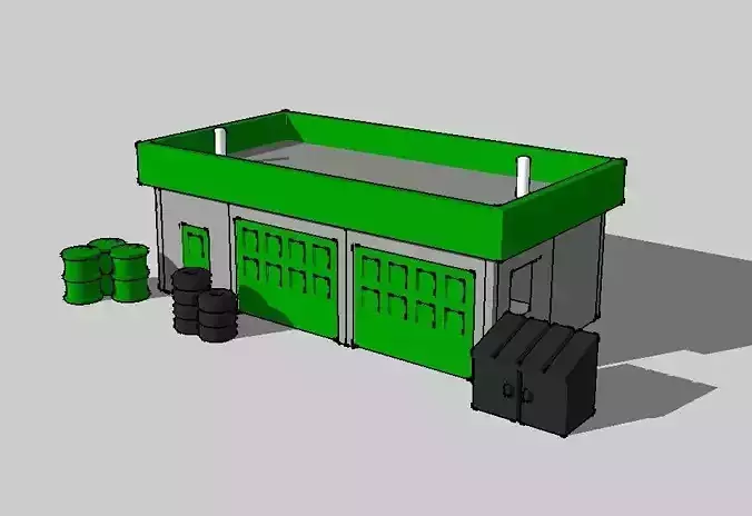 Service Station Combo by Outland Models 3D Printable