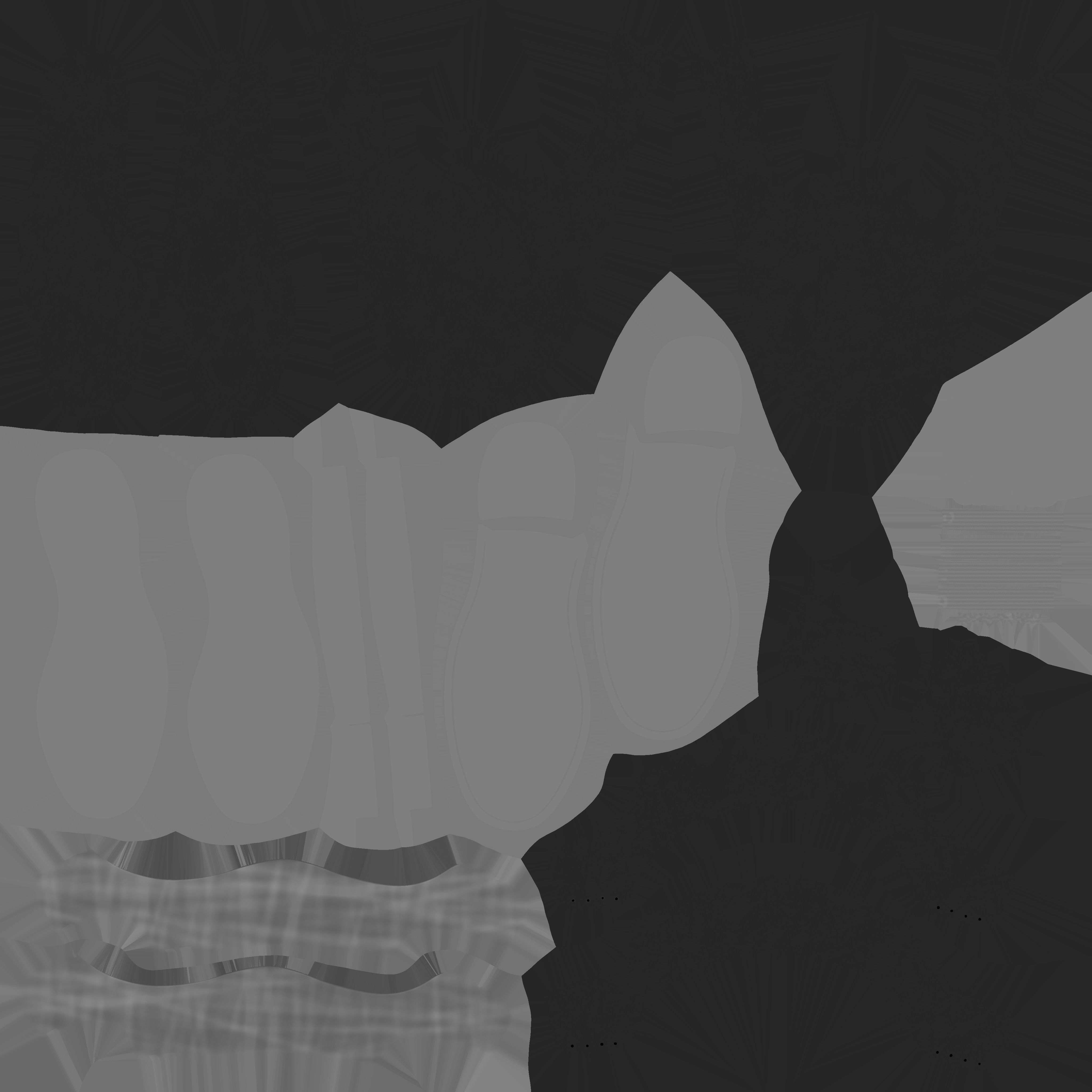 man shoes Low-poly 3D model_1
