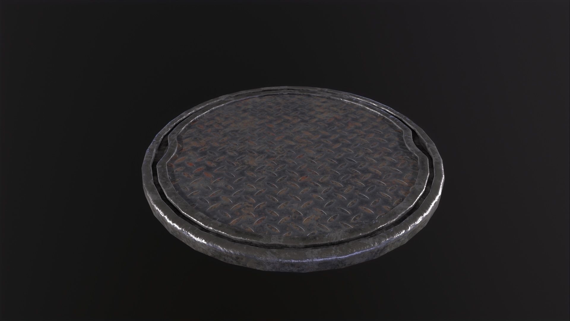 City Manhole 3D Model Low-poly 3D model_4