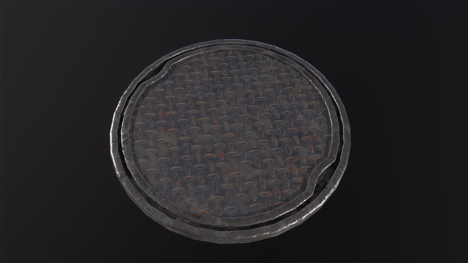 City Manhole 3D Model Low-poly 3D model_5