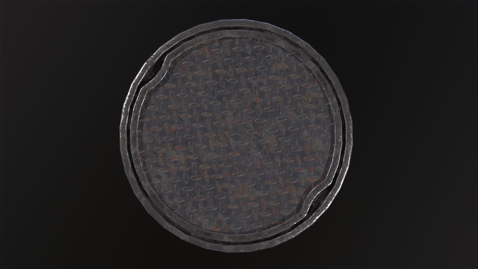 City Manhole 3D Model Low-poly 3D model_6