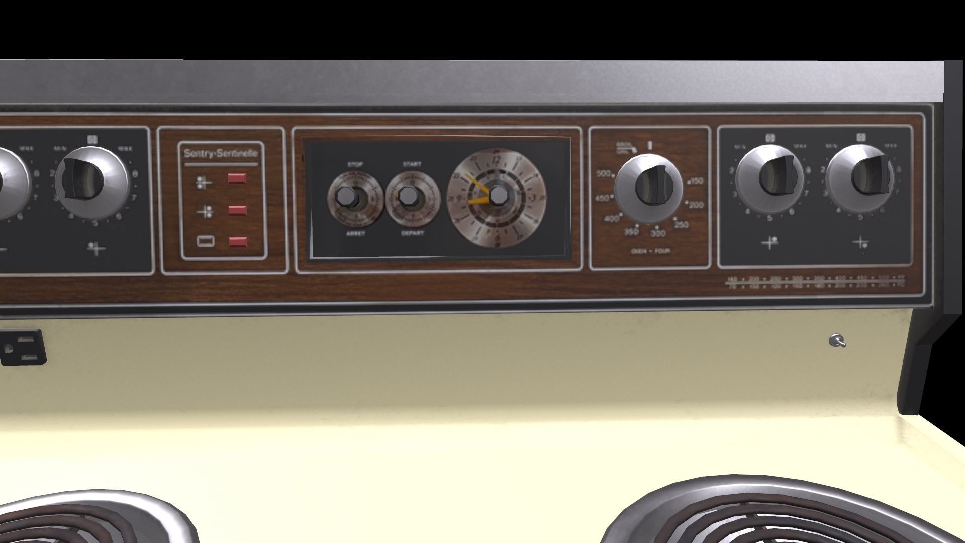 Vintage Stove 3D model_6