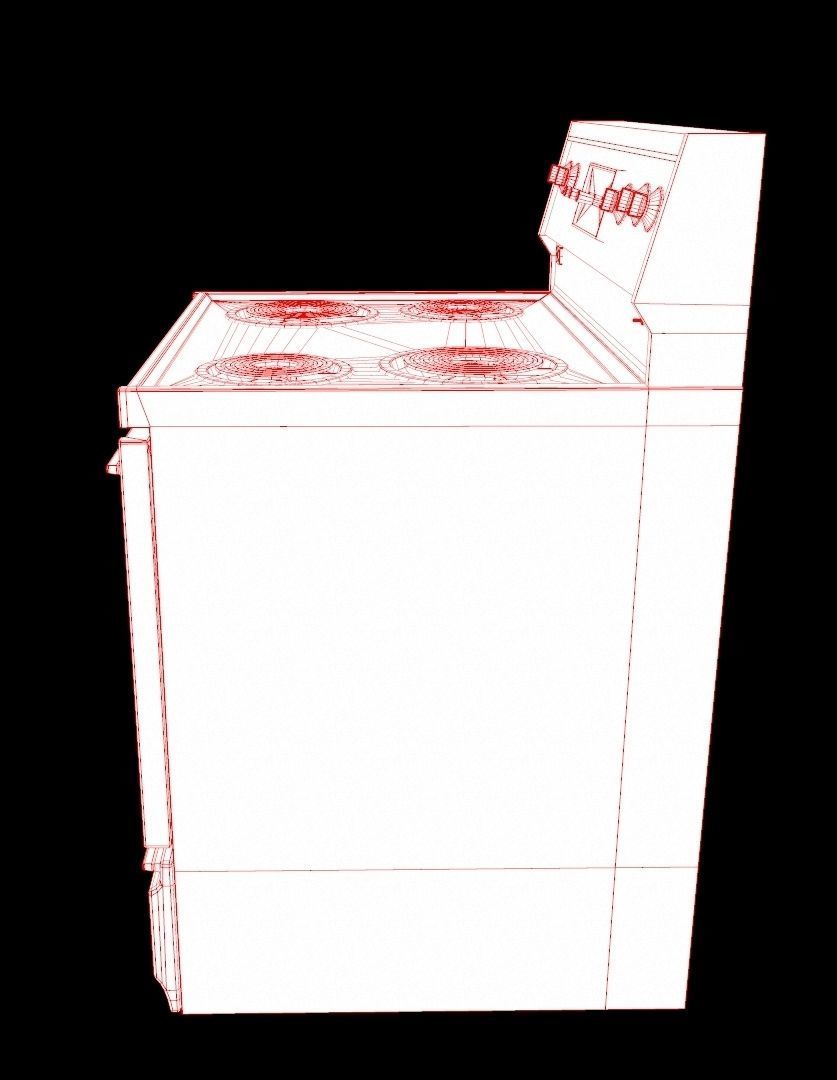 Vintage Stove 3D model_23