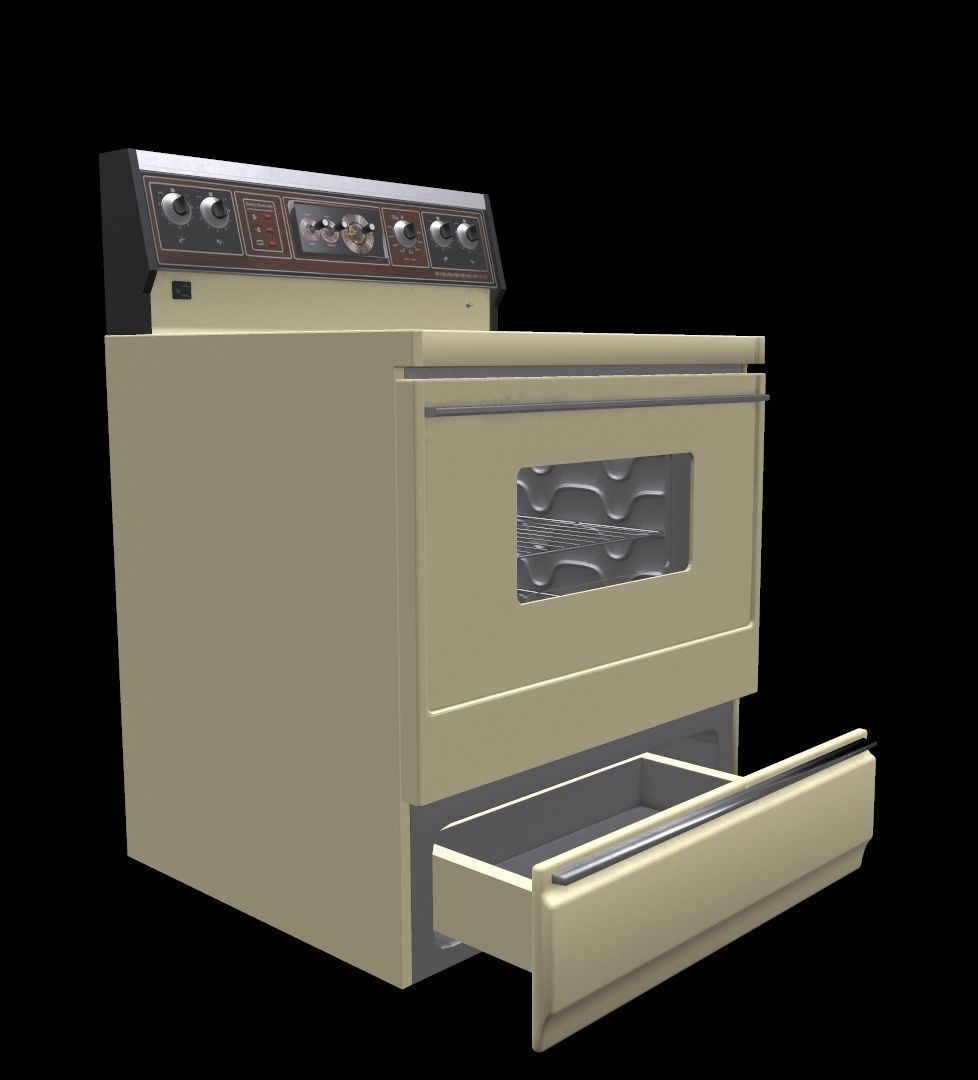 Vintage Stove 3D model_18