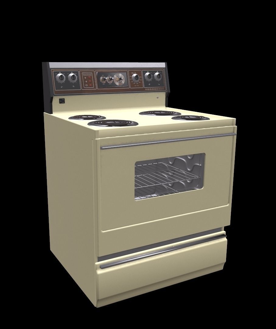 Vintage Stove 3D model_3