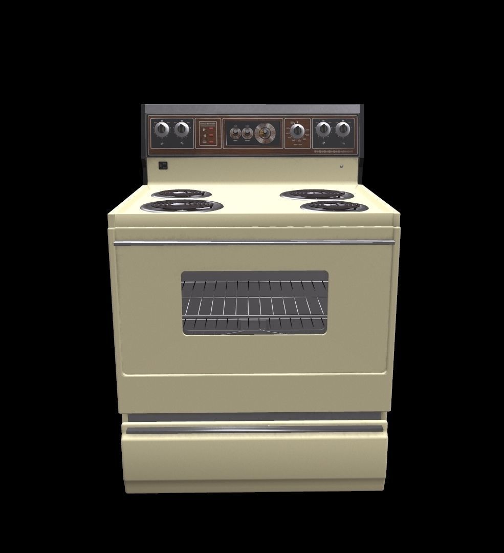 Vintage Stove 3D model_2