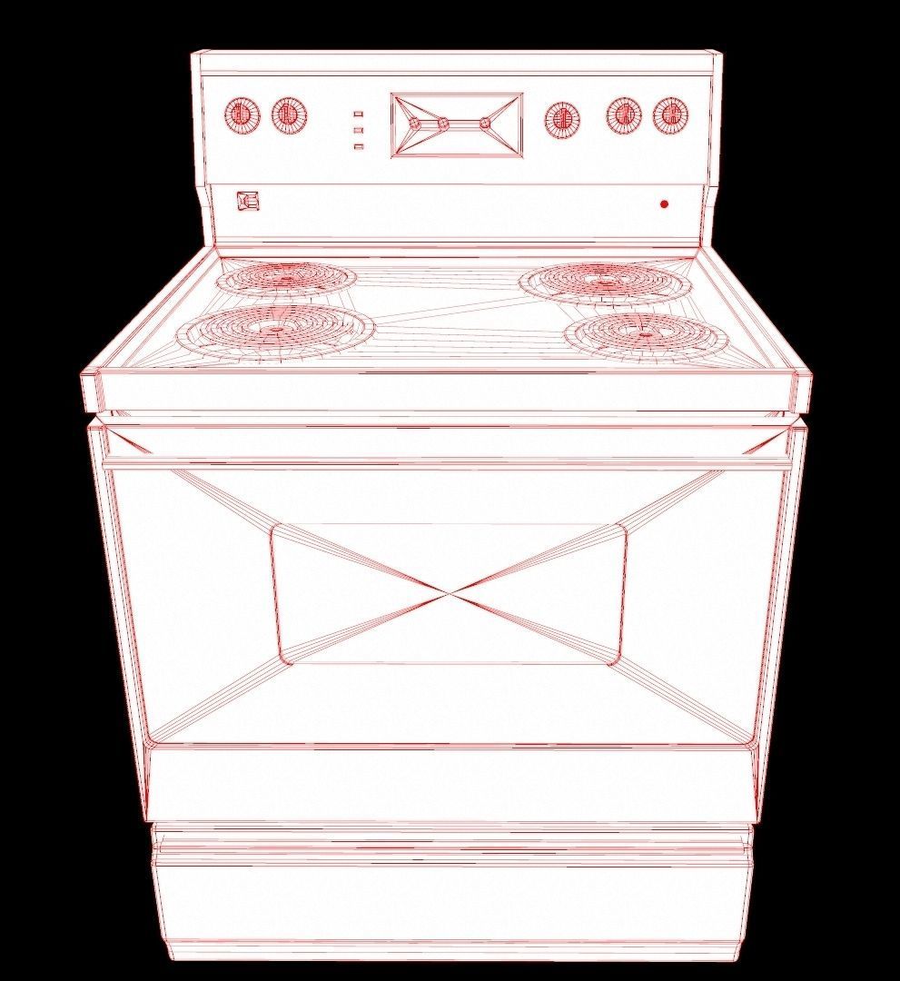 Vintage Stove 3D model_21