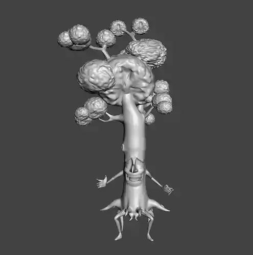 MocDonald Zombie Tree Thriller Bark 3D Model 3D print model