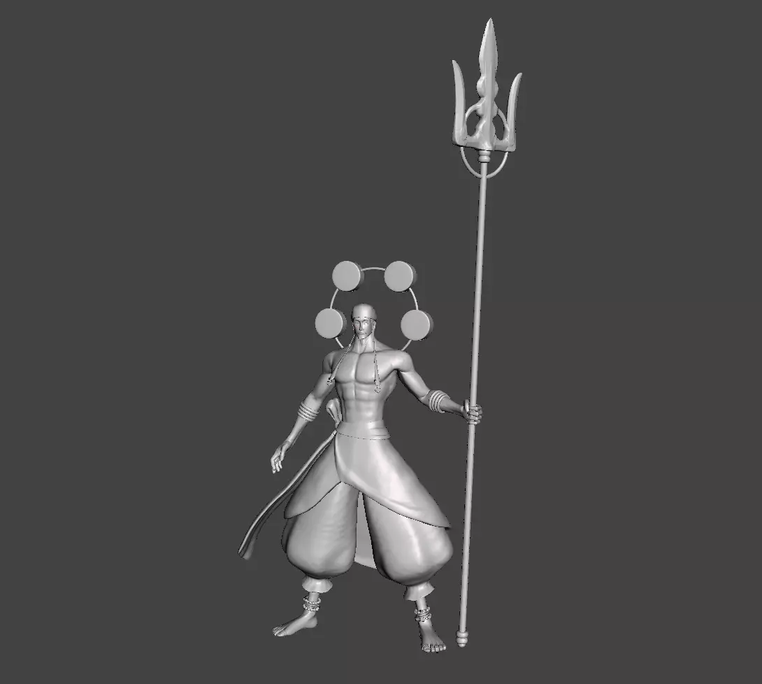 Enel God of Skypiea 3D Model 3D print model_0