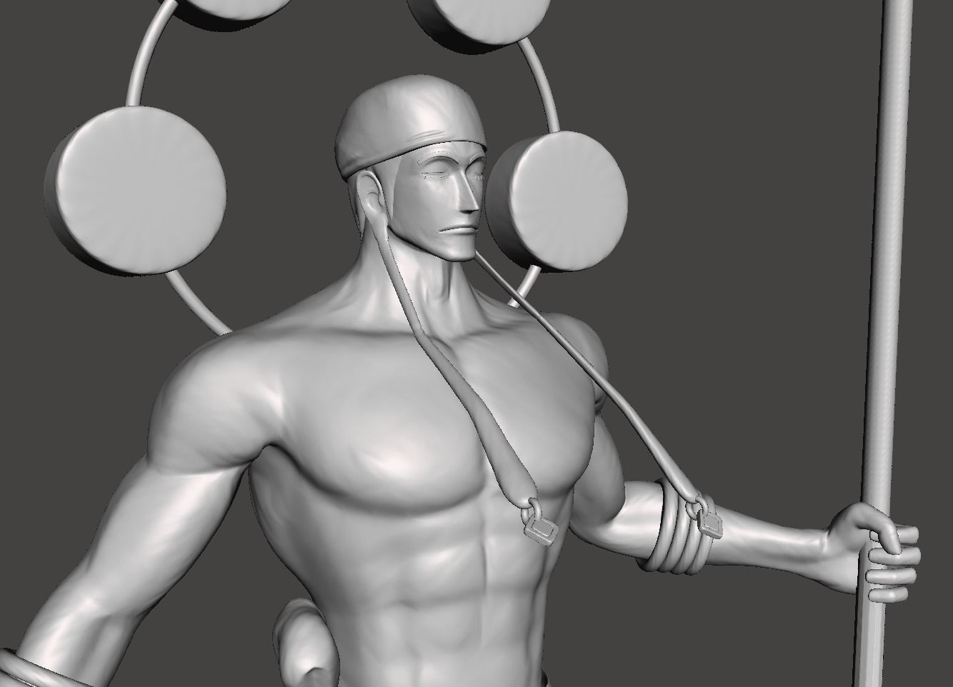 Enel God of Skypiea 3D Model 3D print model_1