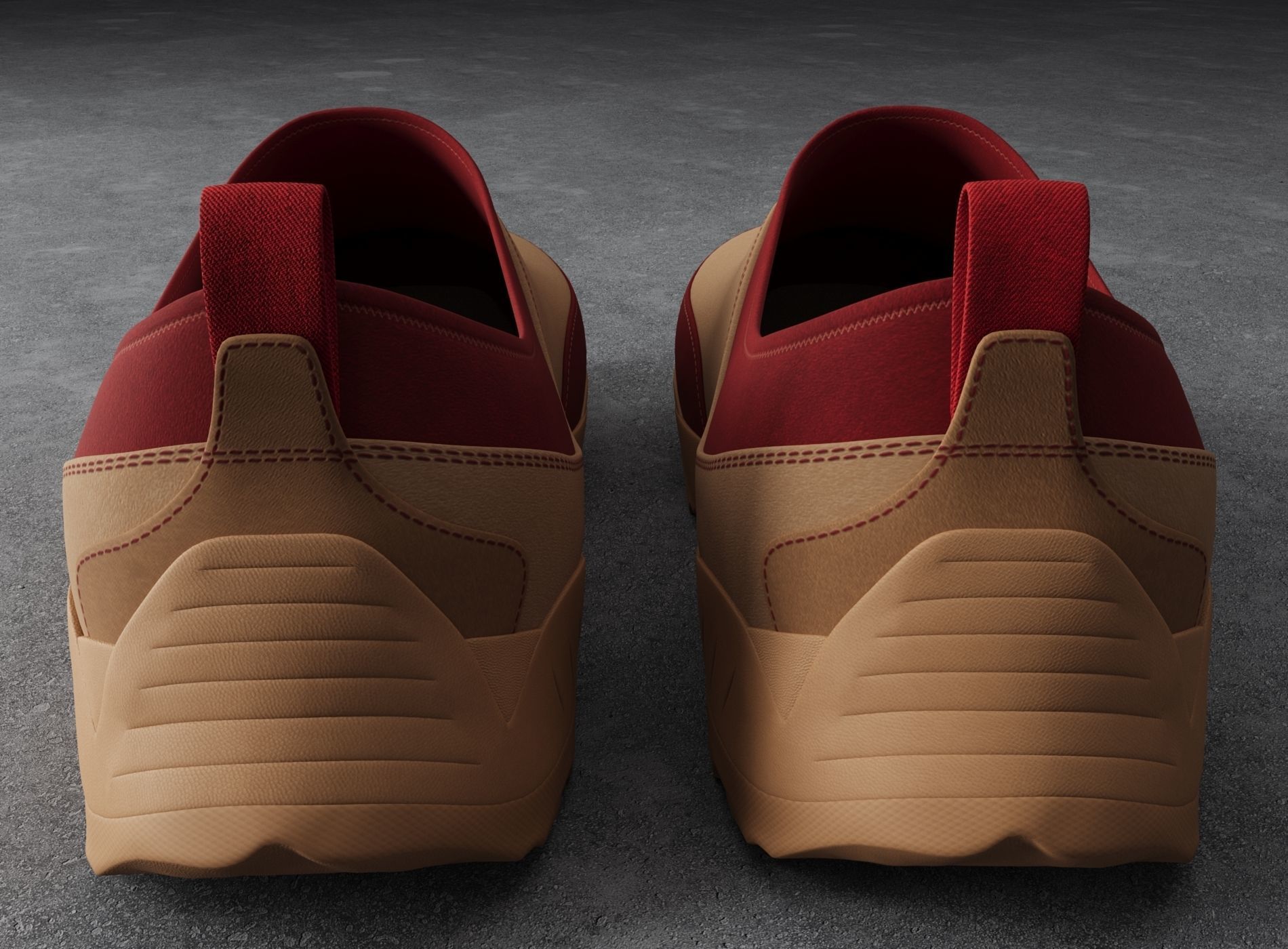 3D model Sneakers ROA Red Milk VR / AR / low-poly | CGTrader