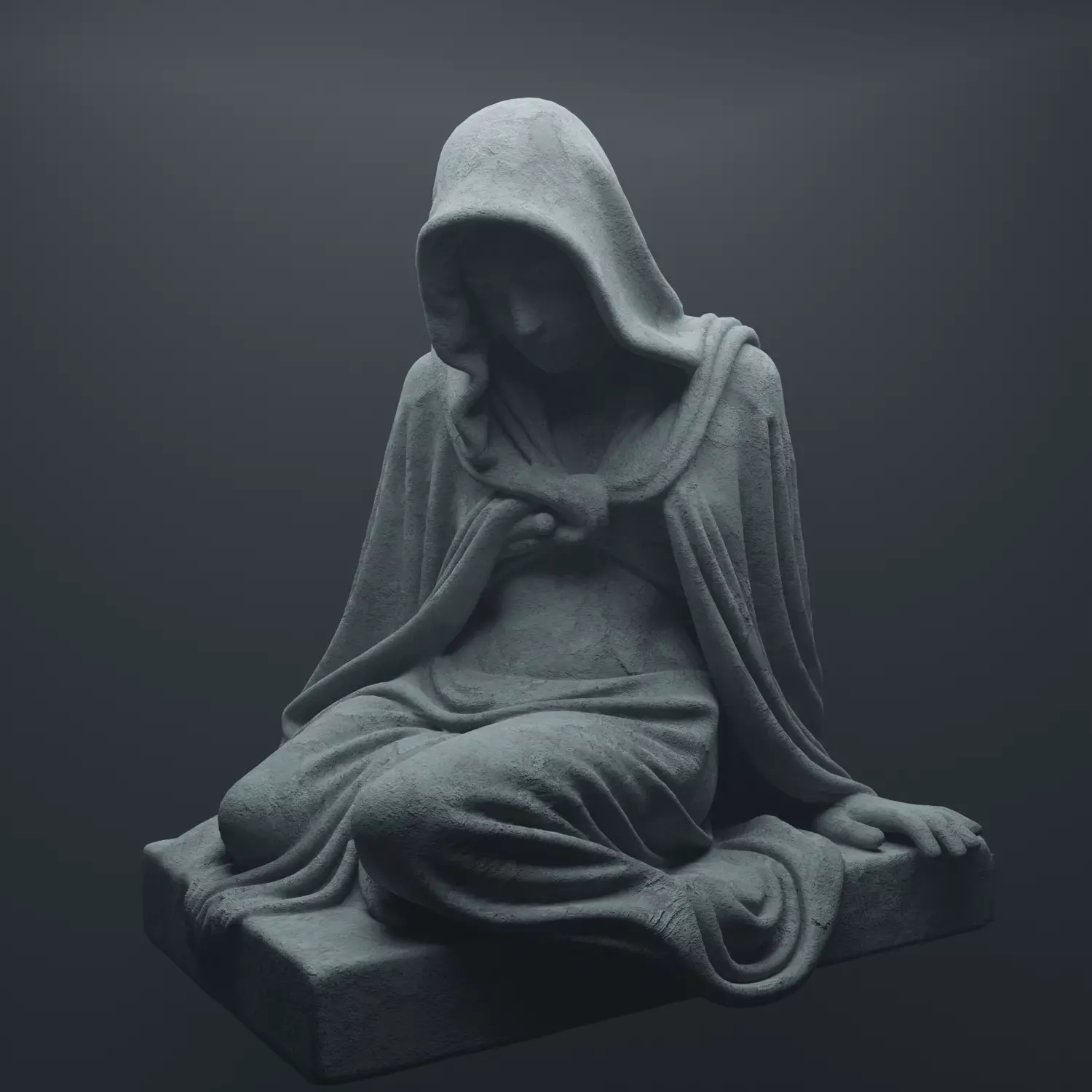 Gothic Statue 1 Free 3D model