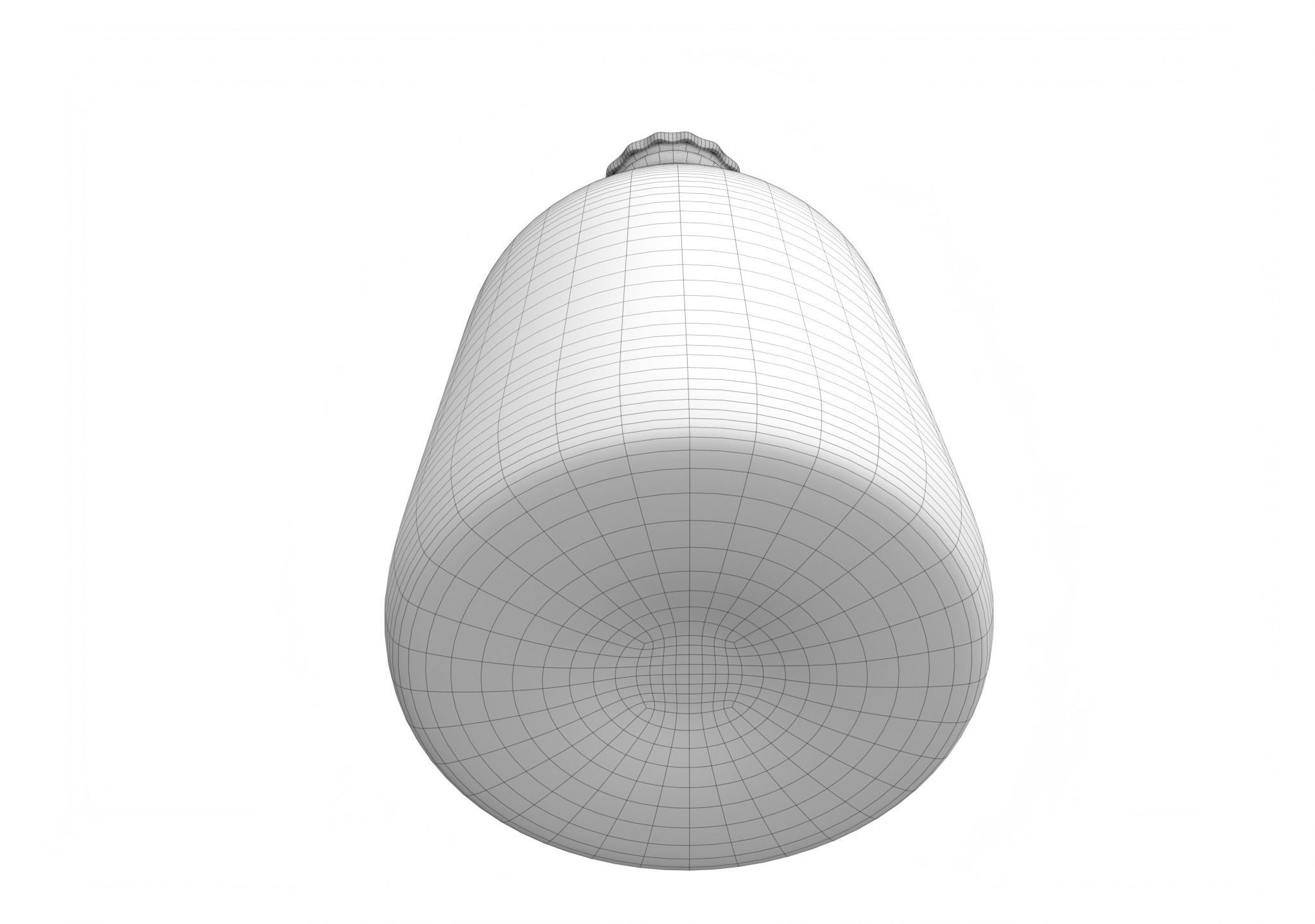 Glass Bottle Low-poly 3D model_8