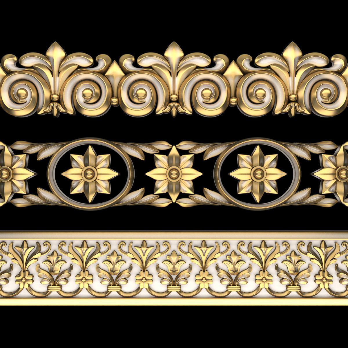 Path Ornament Pack 20 3D model_1