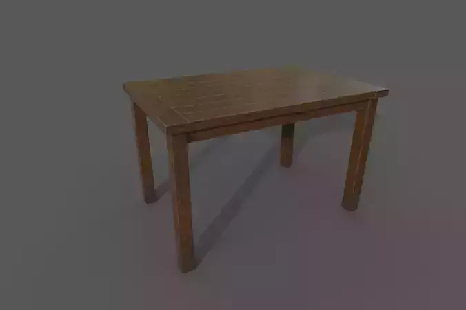Traditional Asian wood table