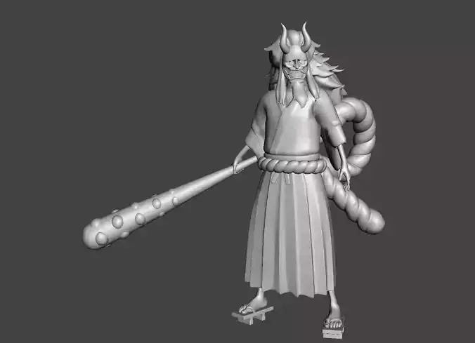 Yamato masked One piece 3D Model 3D print model