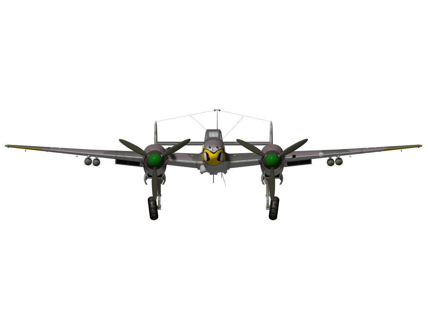 Messerschmitt Bf110 F2 3D model_11