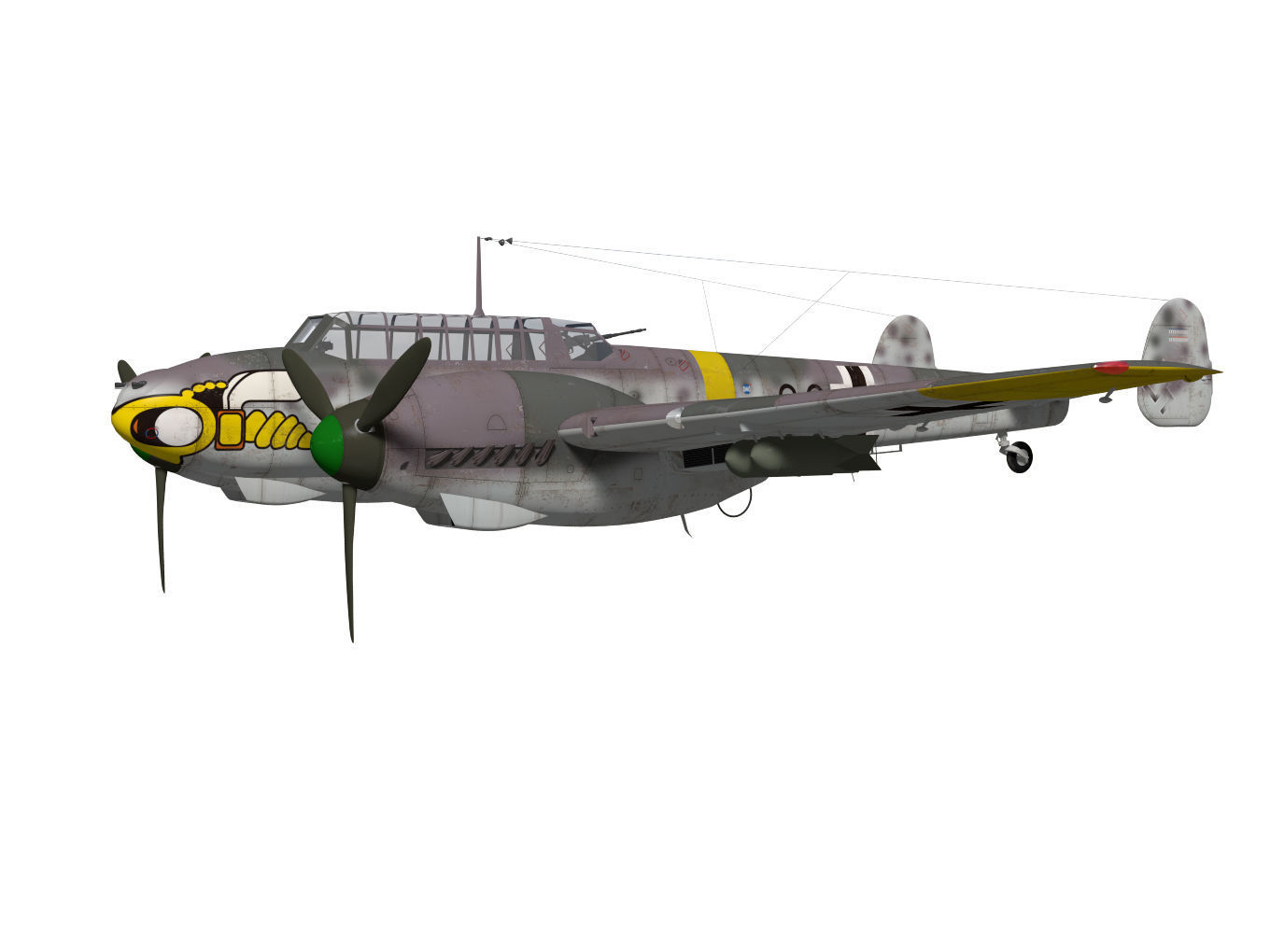 Messerschmitt Bf110 F2 3D model_2