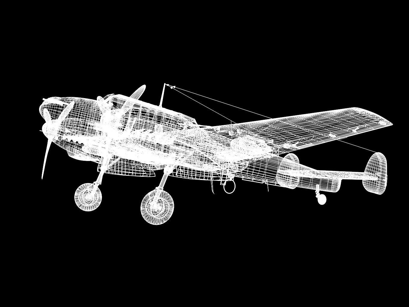 Messerschmitt Bf110 F2 3D model_16