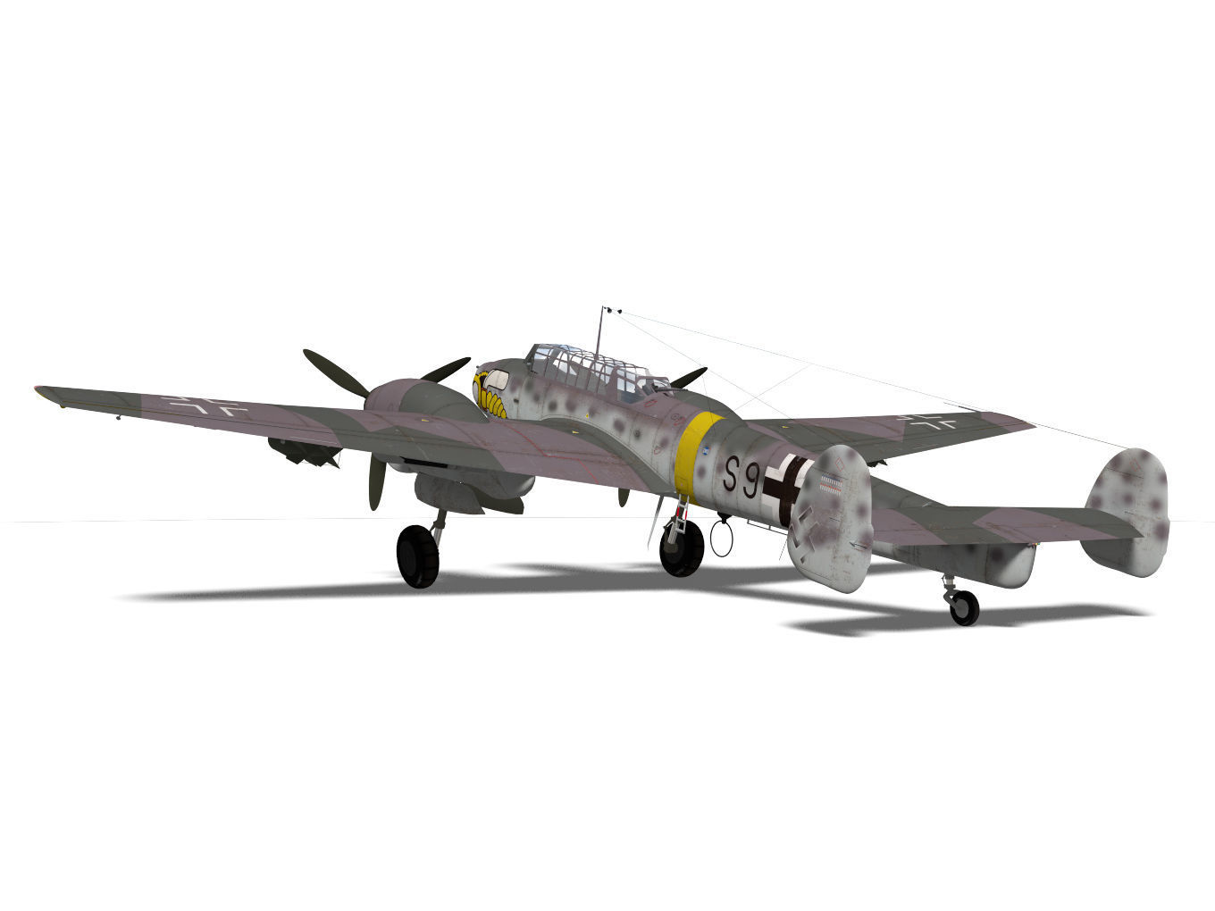 Messerschmitt Bf110 F2 3D model_6
