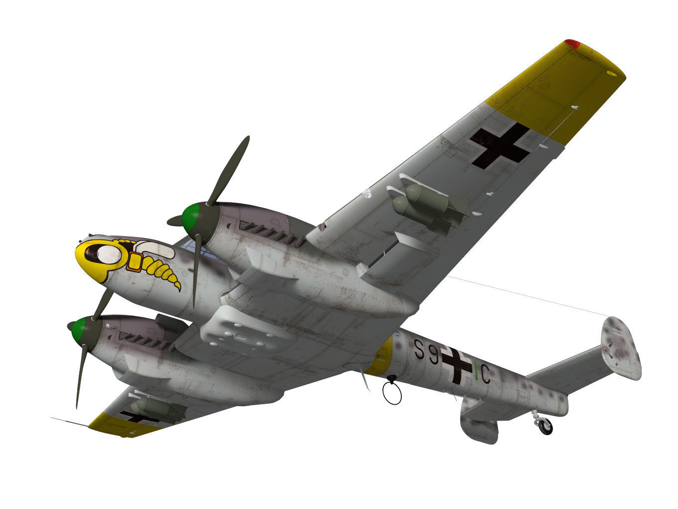Messerschmitt Bf110 F2 3D model_3