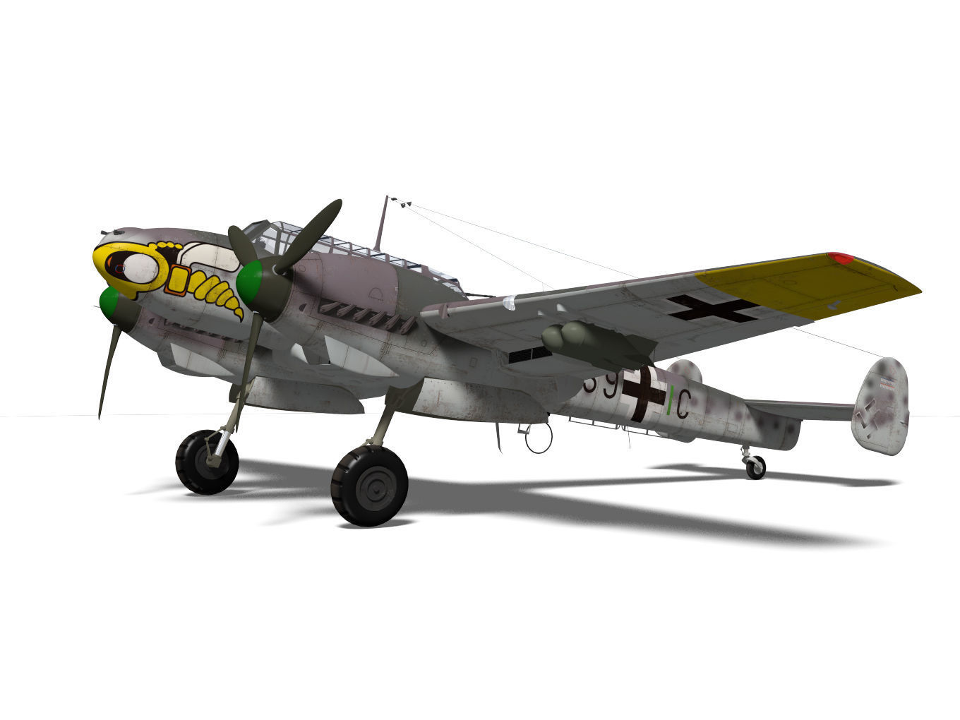 Messerschmitt Bf110 F2 3D model_5