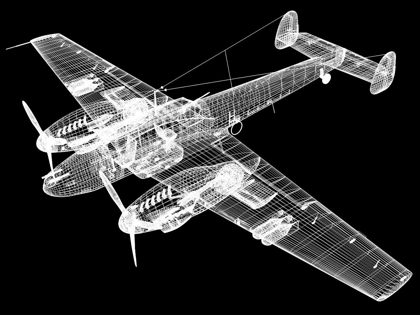 Messerschmitt Bf110 F2 3D model_15