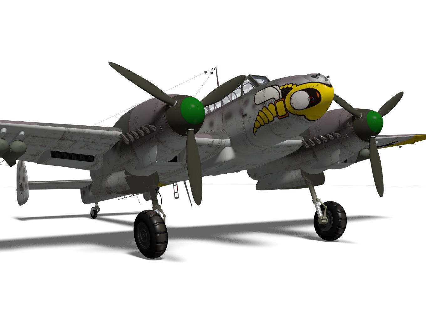 Messerschmitt Bf110 F2 3D model_7