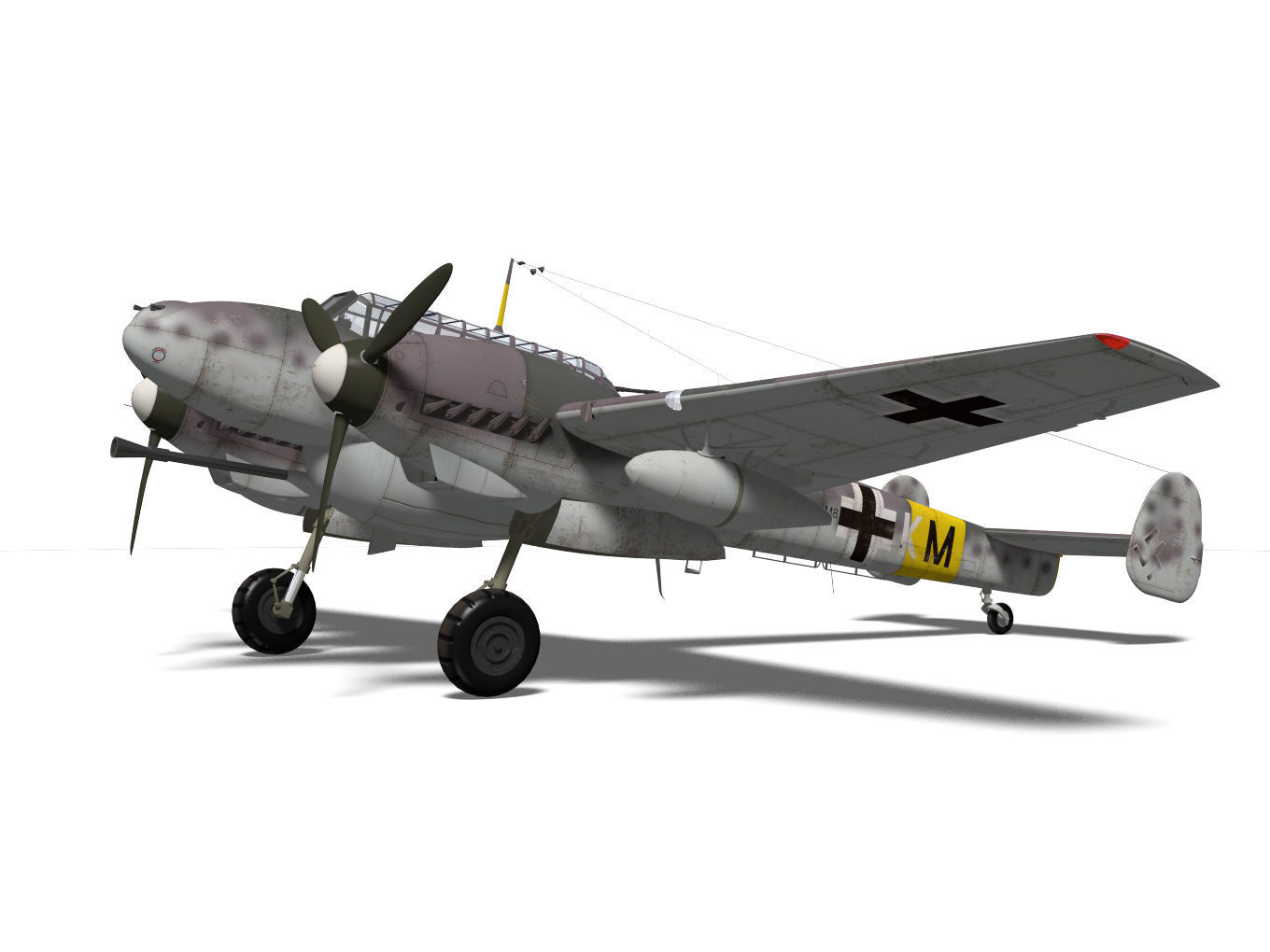 Messerschmitt Bf110 G2R1 3D model_5