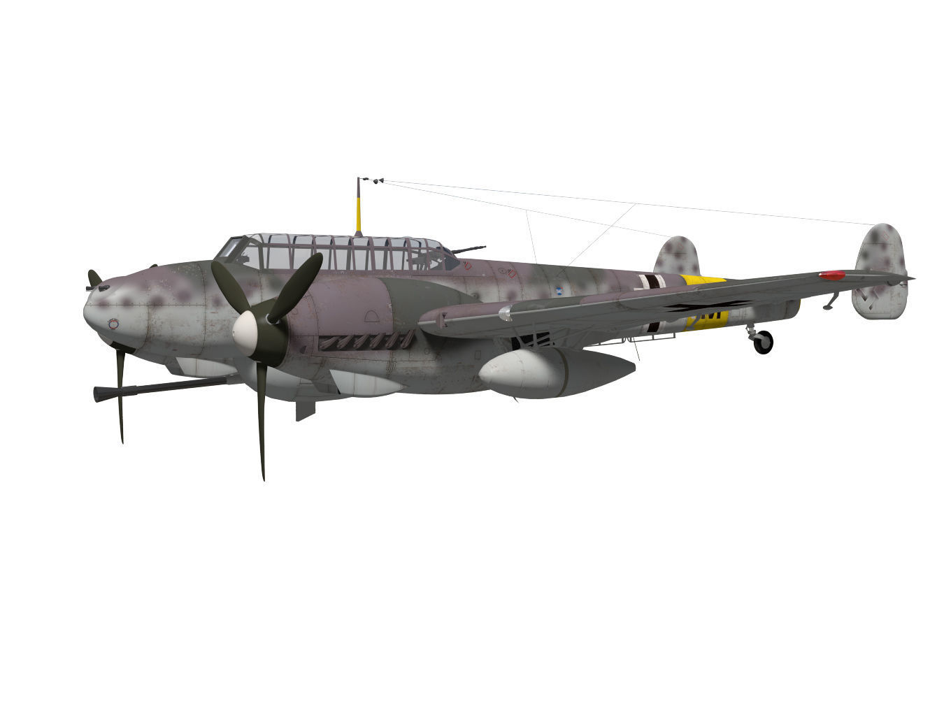 Messerschmitt Bf110 G2R1 3D model_2