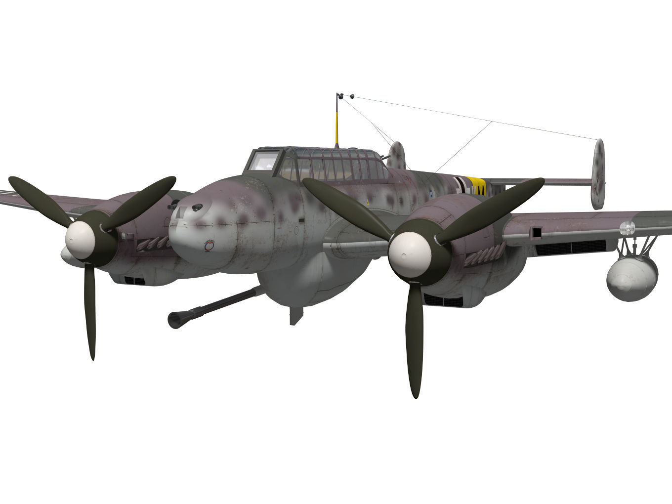 Messerschmitt Bf110 G2R1 3D model_4