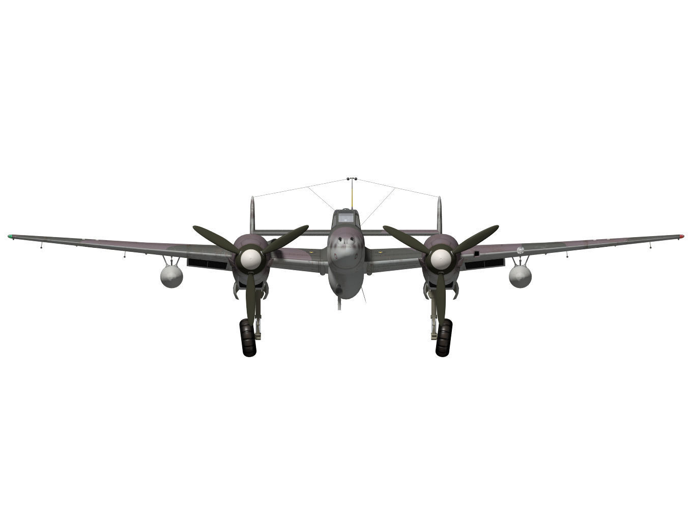 Messerschmitt Bf110 G2R1 3D model_11