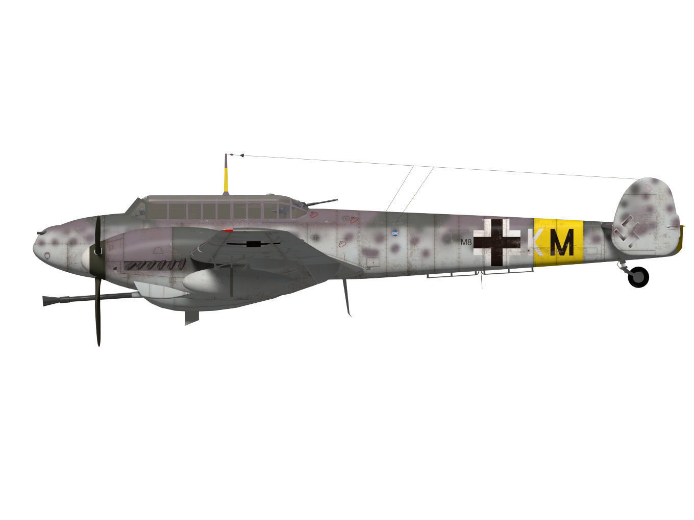 Messerschmitt Bf110 G2R1 3D model_8