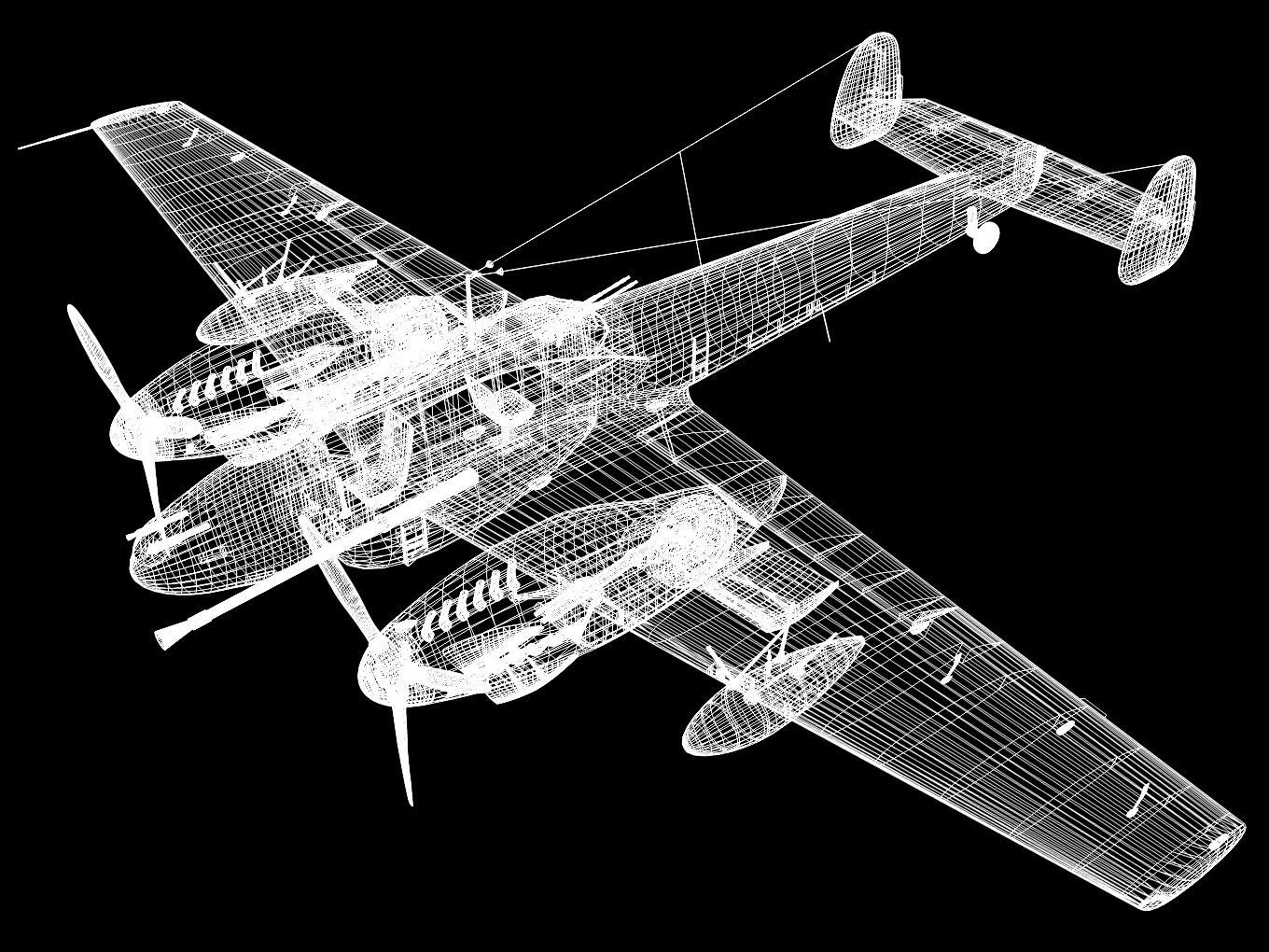 Messerschmitt Bf110 G2R1 3D model_15