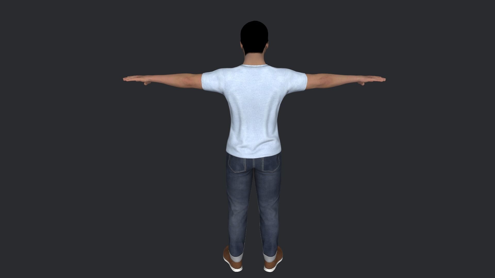 50 Cent Hyper Realistic Full Body Rigged Character 3D model_9