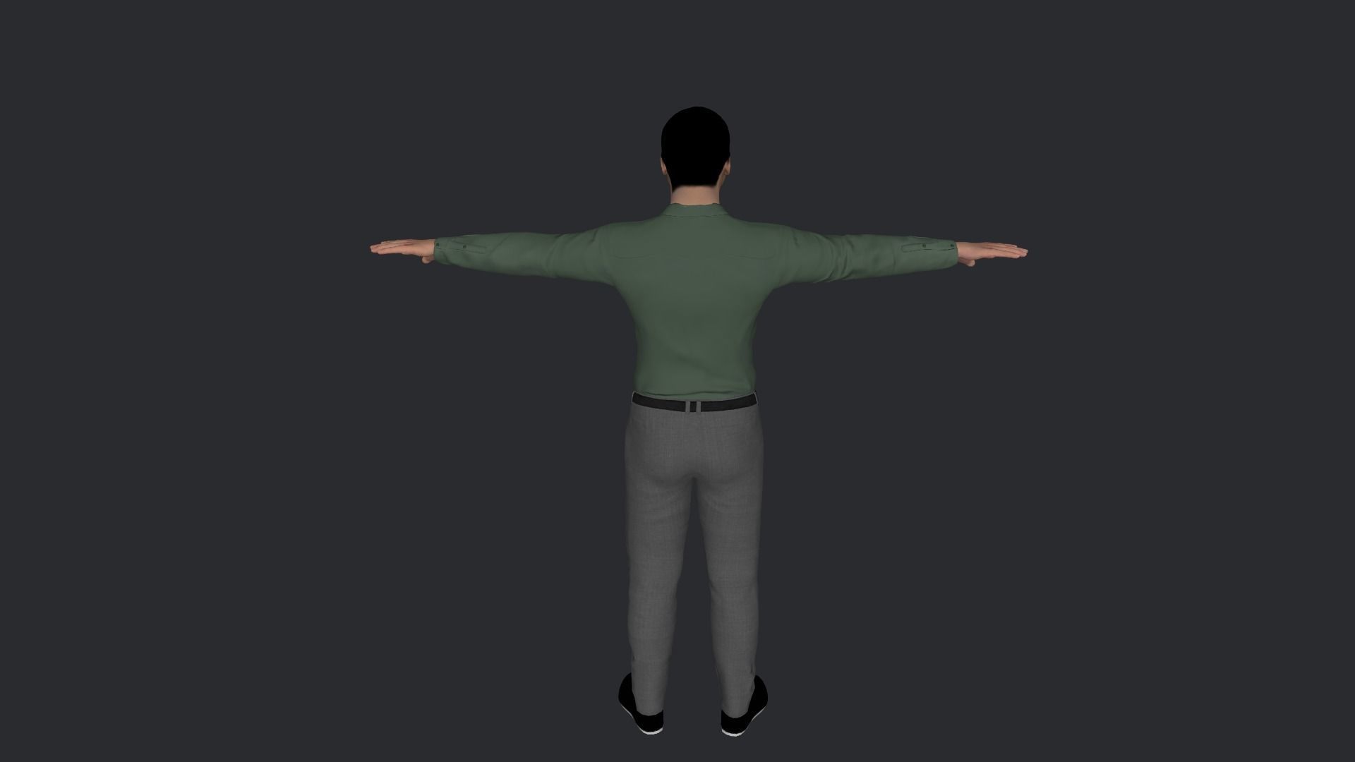 50 Cent Hyper Realistic Full Body Rigged Character 3D model_4