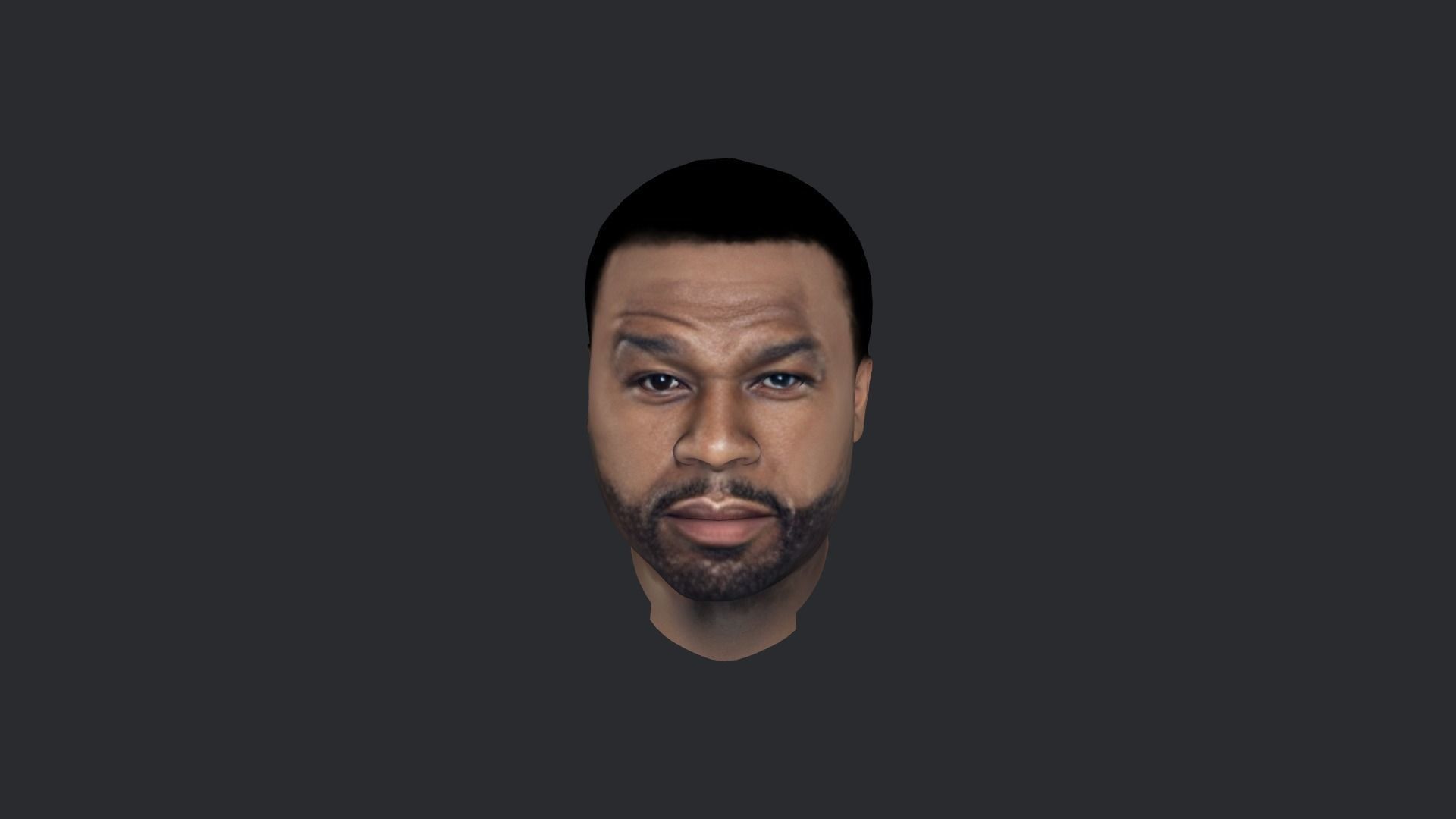 50 Cent Hyper Realistic Full Body Rigged Character 3D model_13