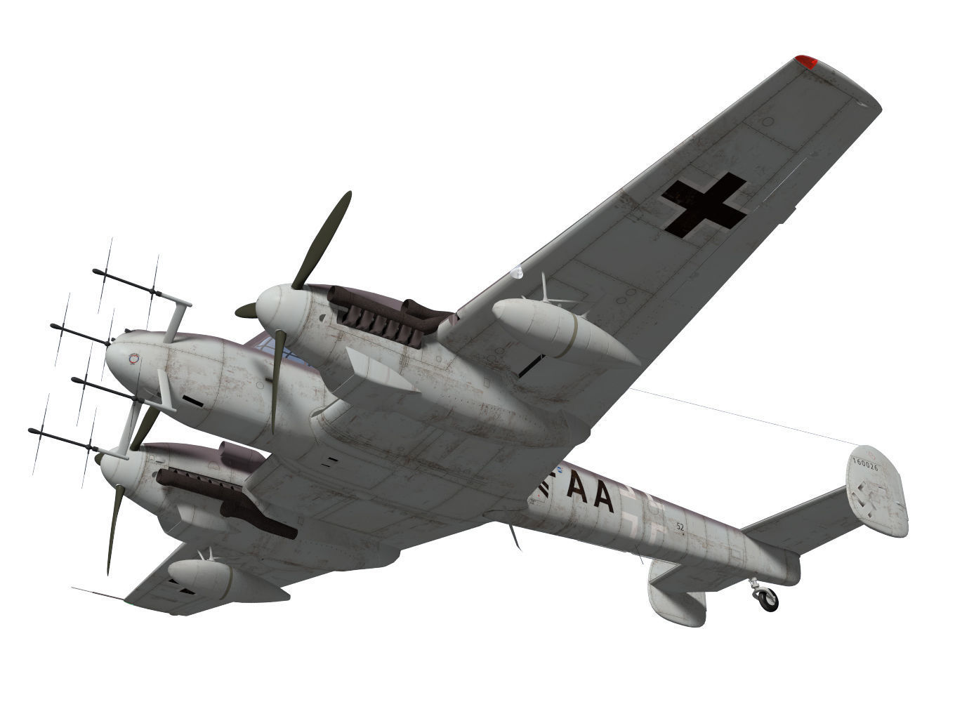 Messerschmitt Bf110 G4 3D model_3
