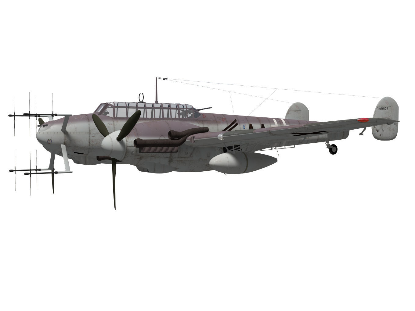 Messerschmitt Bf110 G4 3D model_2