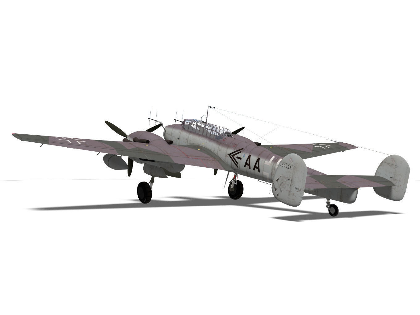 Messerschmitt Bf110 G4 3D model_6