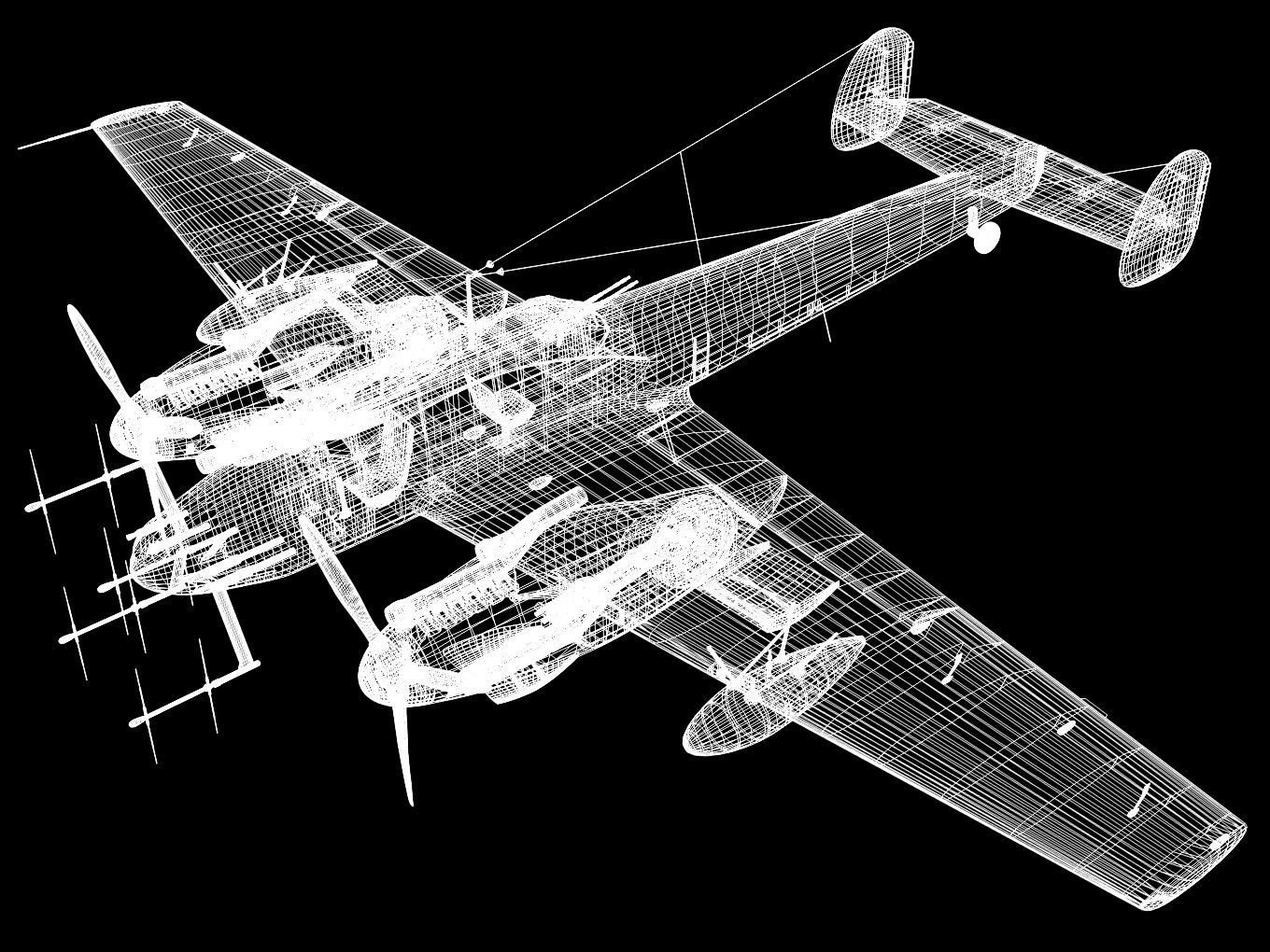 Messerschmitt Bf110 G4 3D model_15
