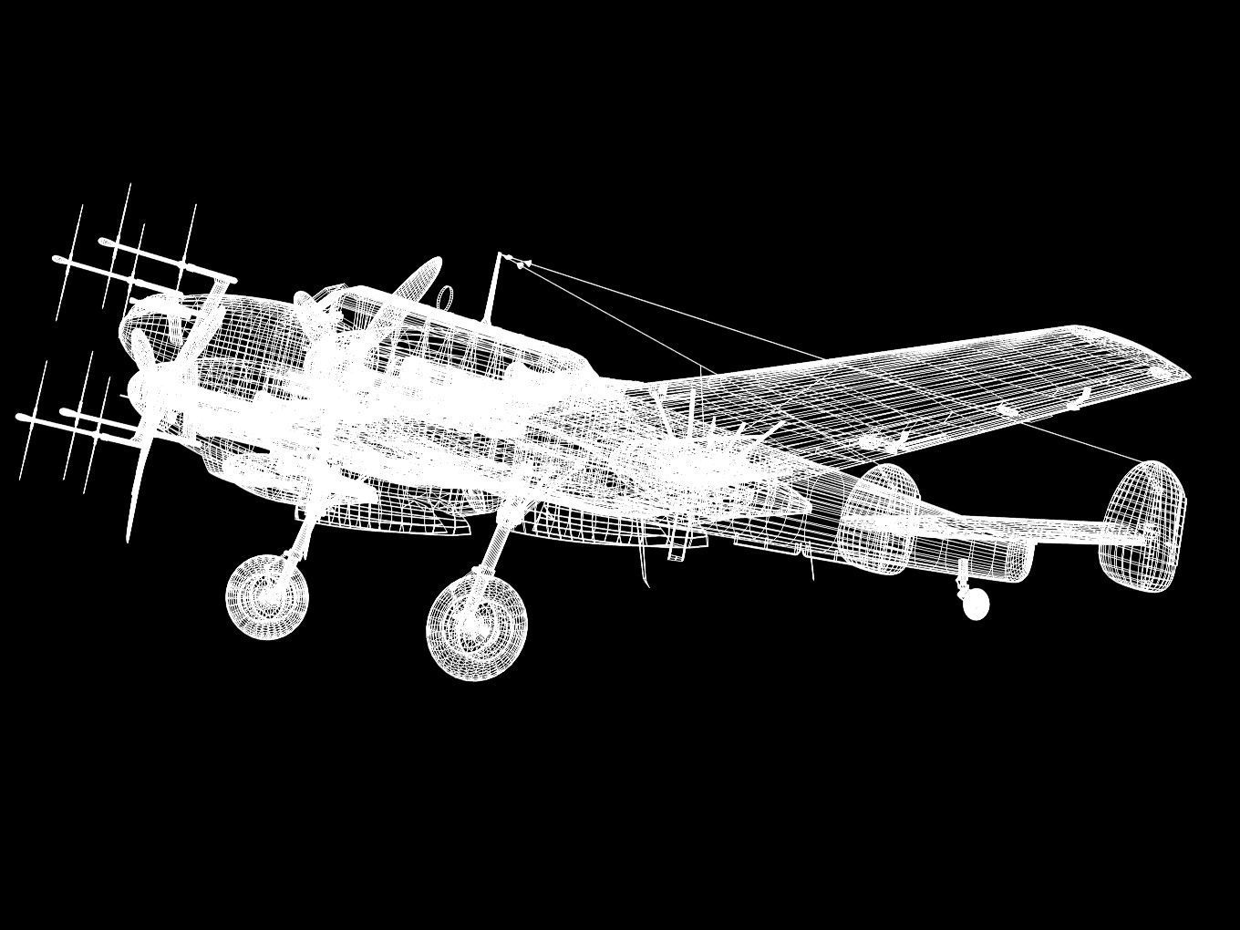Messerschmitt Bf110 G4 3D model_16