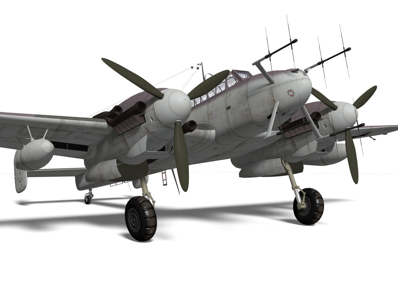 Messerschmitt Bf110 G4 3D model_7