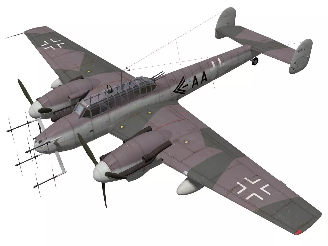 Messerschmitt Bf110 G4 3D model_0