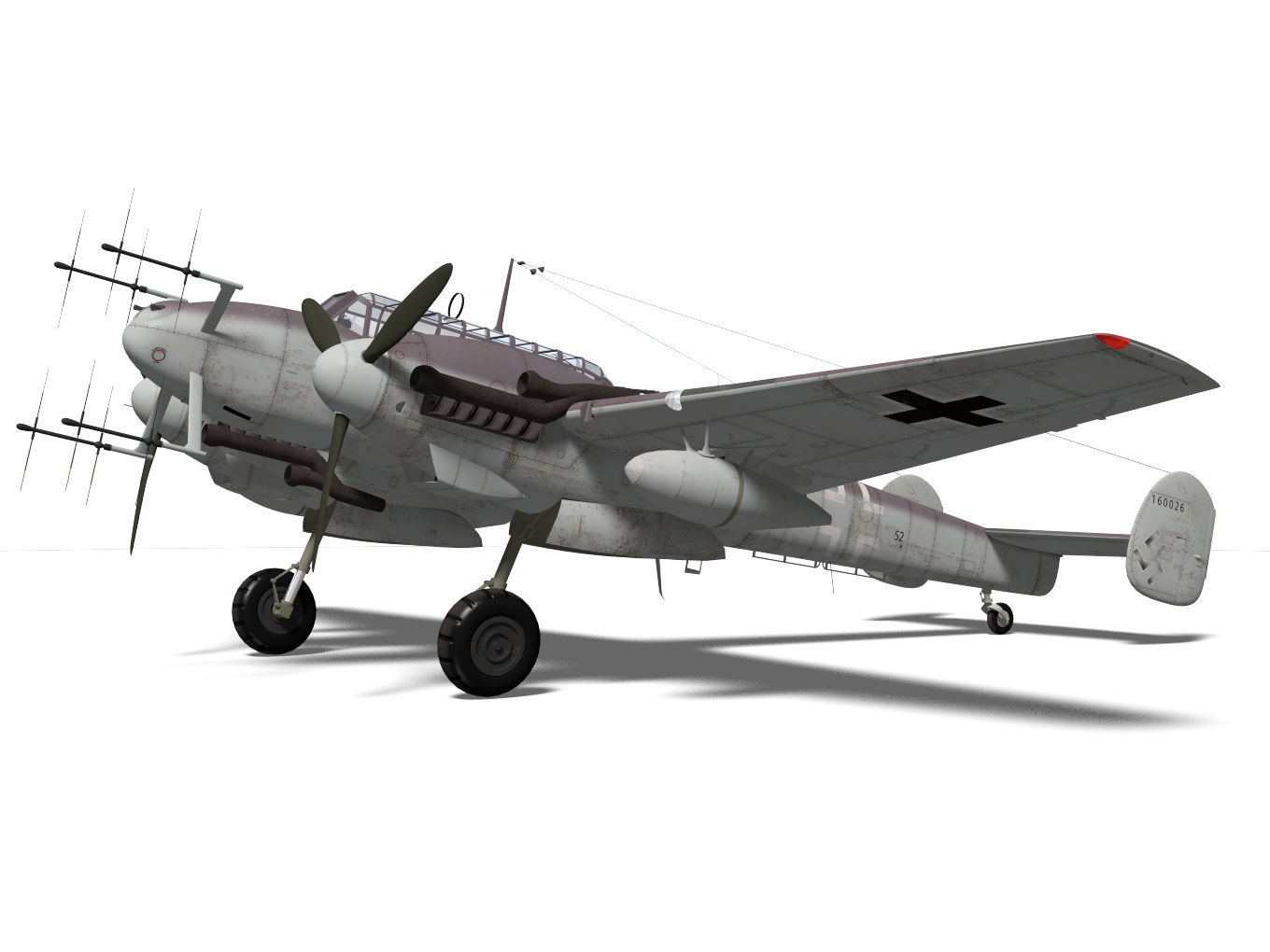 Messerschmitt Bf110 G4 3D model_5