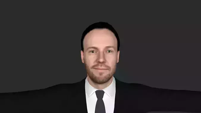 AB de Villiers  Hyper Realistic Full Body Rigged Character 3D model