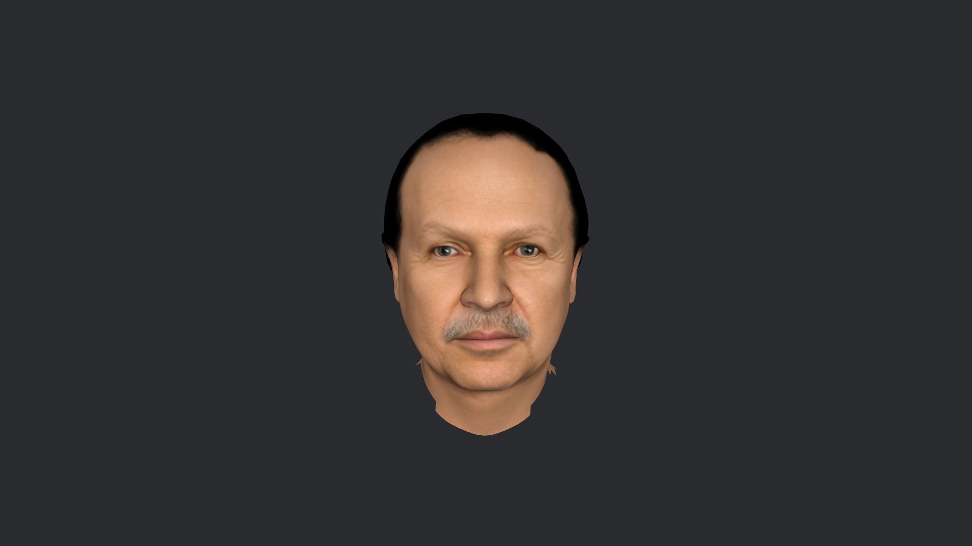 Abdelaziz Bouteflika  Hyper Realistic Full Body Rigged Character 3D model_13