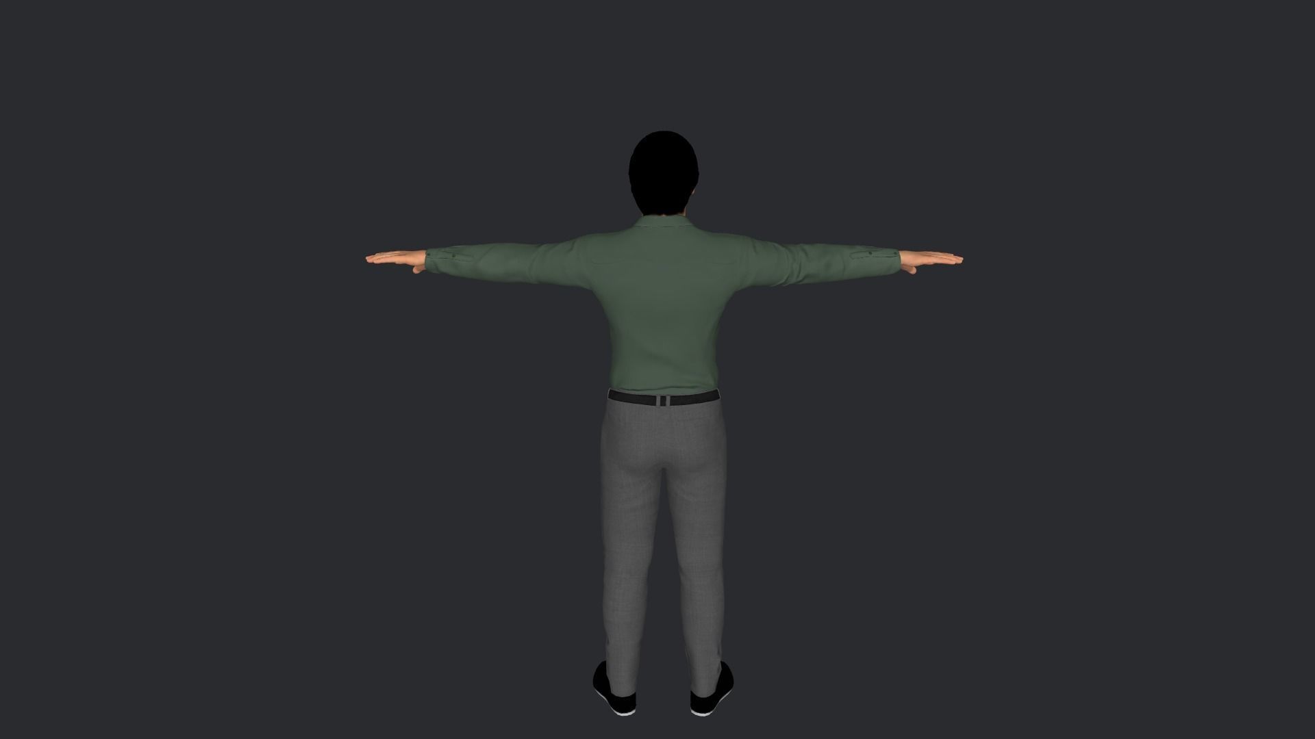 Abdelaziz Bouteflika  Hyper Realistic Full Body Rigged Character 3D model_4