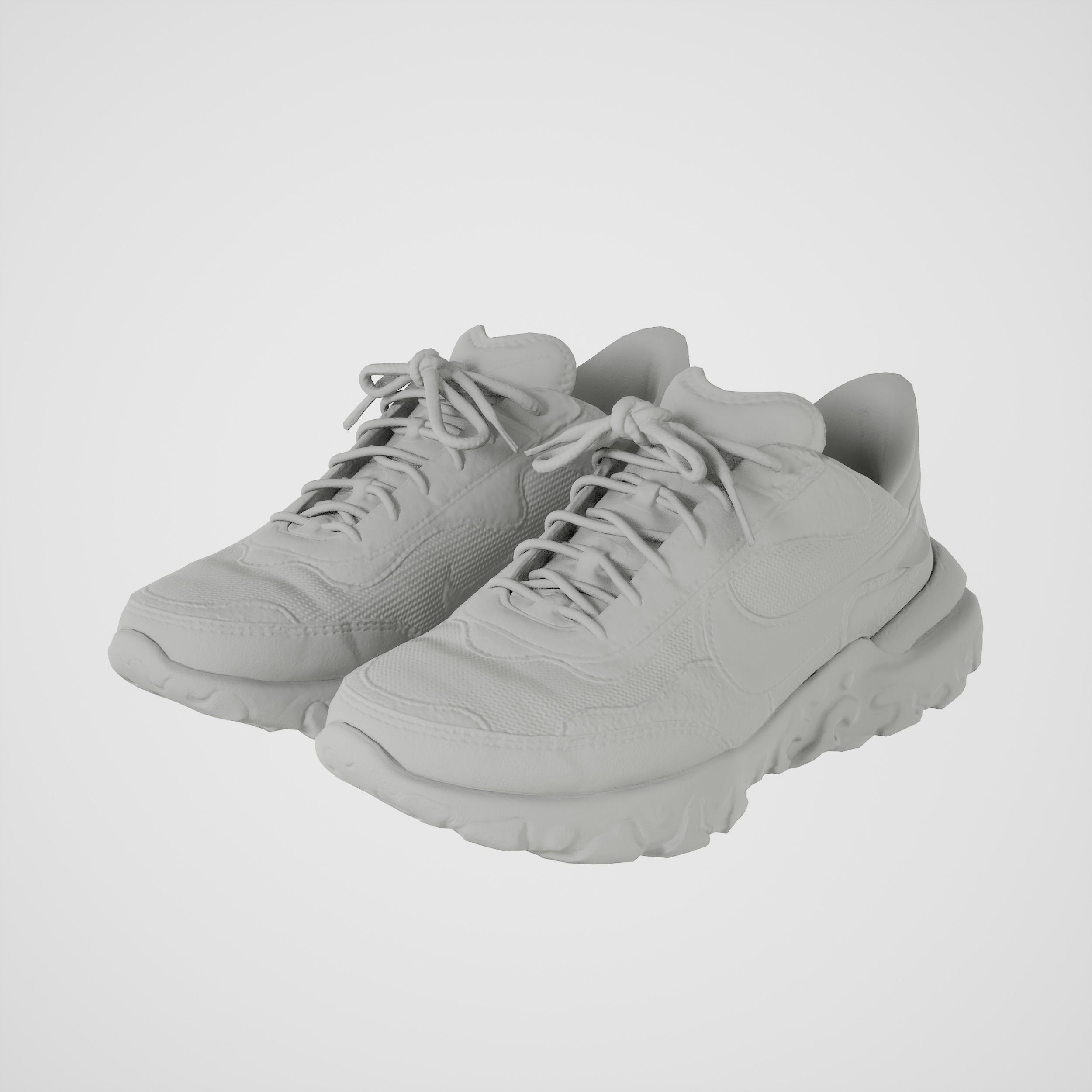 Game-Ready Dirty Running Shoes Low-poly 3D model_8