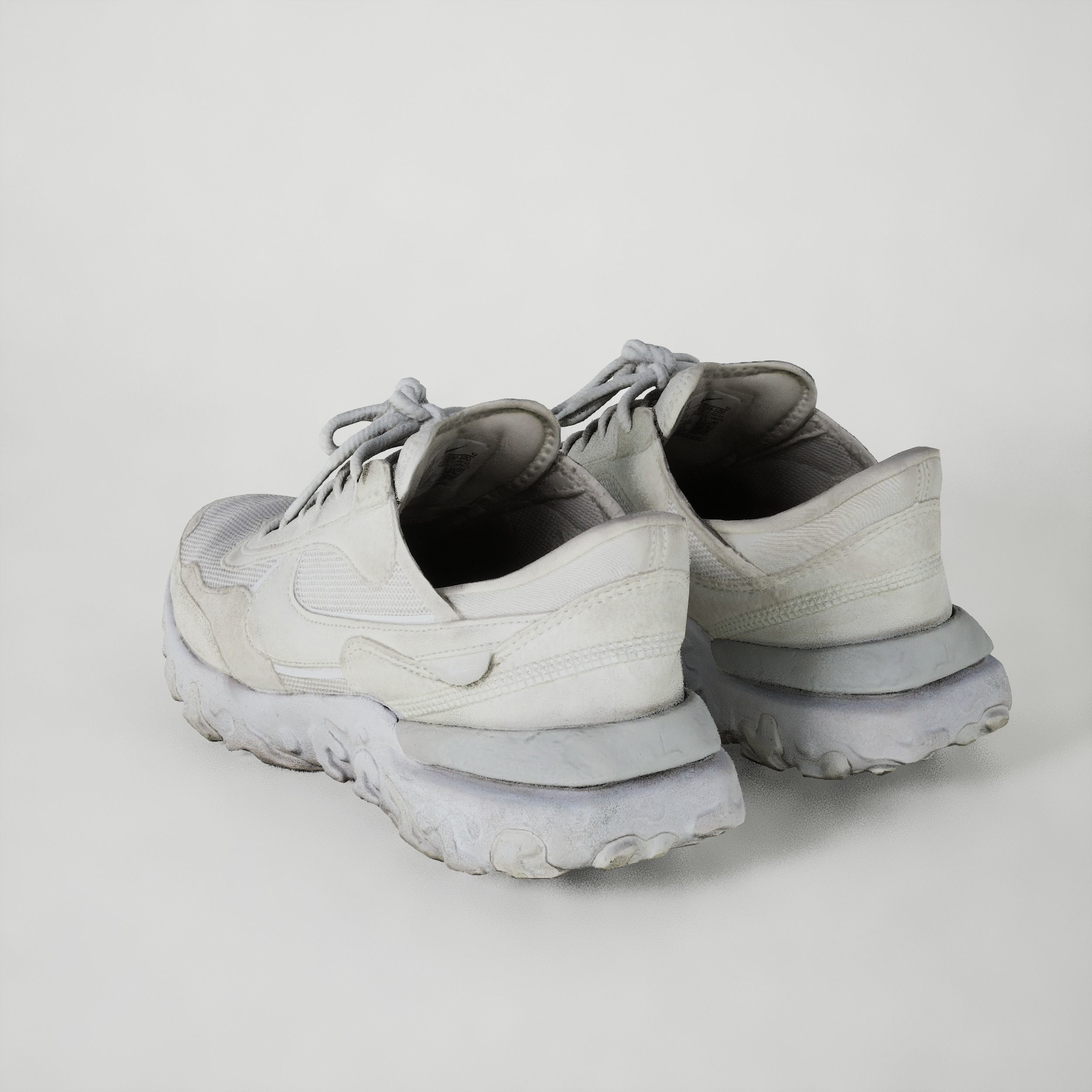 Game-Ready Dirty Running Shoes Low-poly 3D model_2